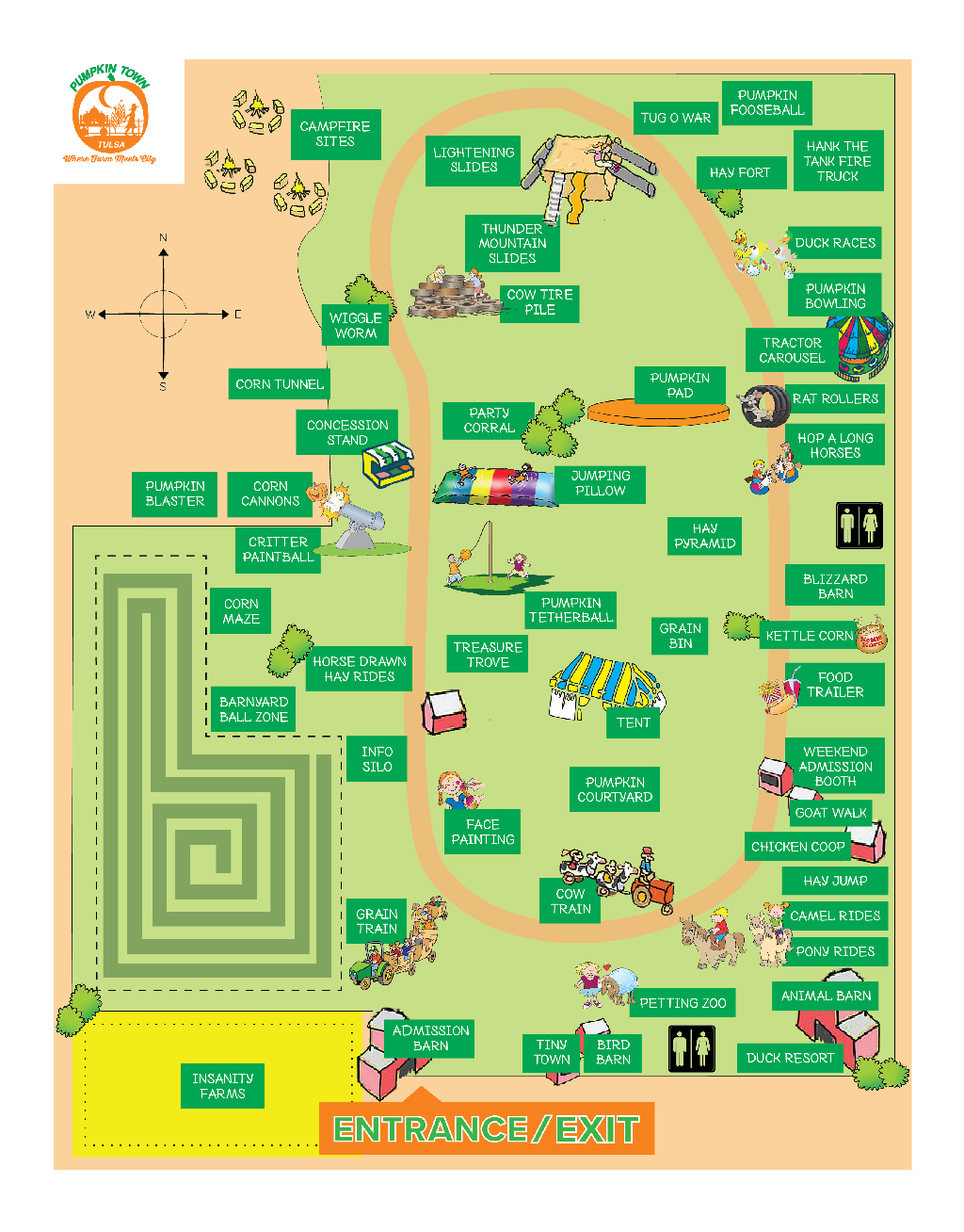 Park Map Version 3 Pumpkin Town